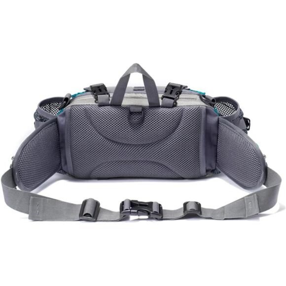 Outdoor Fanny Pack Hiking Fishing Waist bag 2 Water Bottle Holder Lumbar Pack - Picture 2 of 7